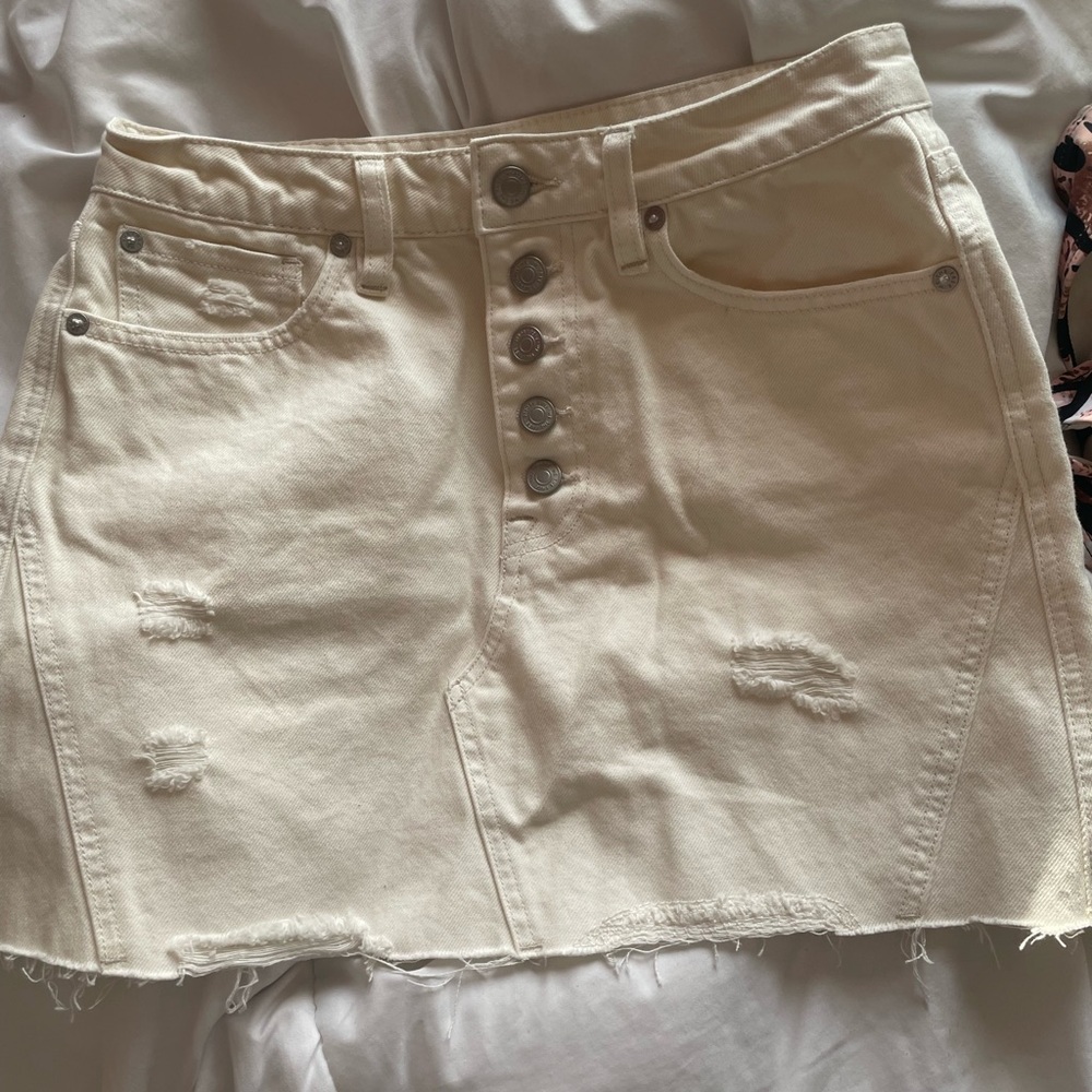 Free people denim skirt